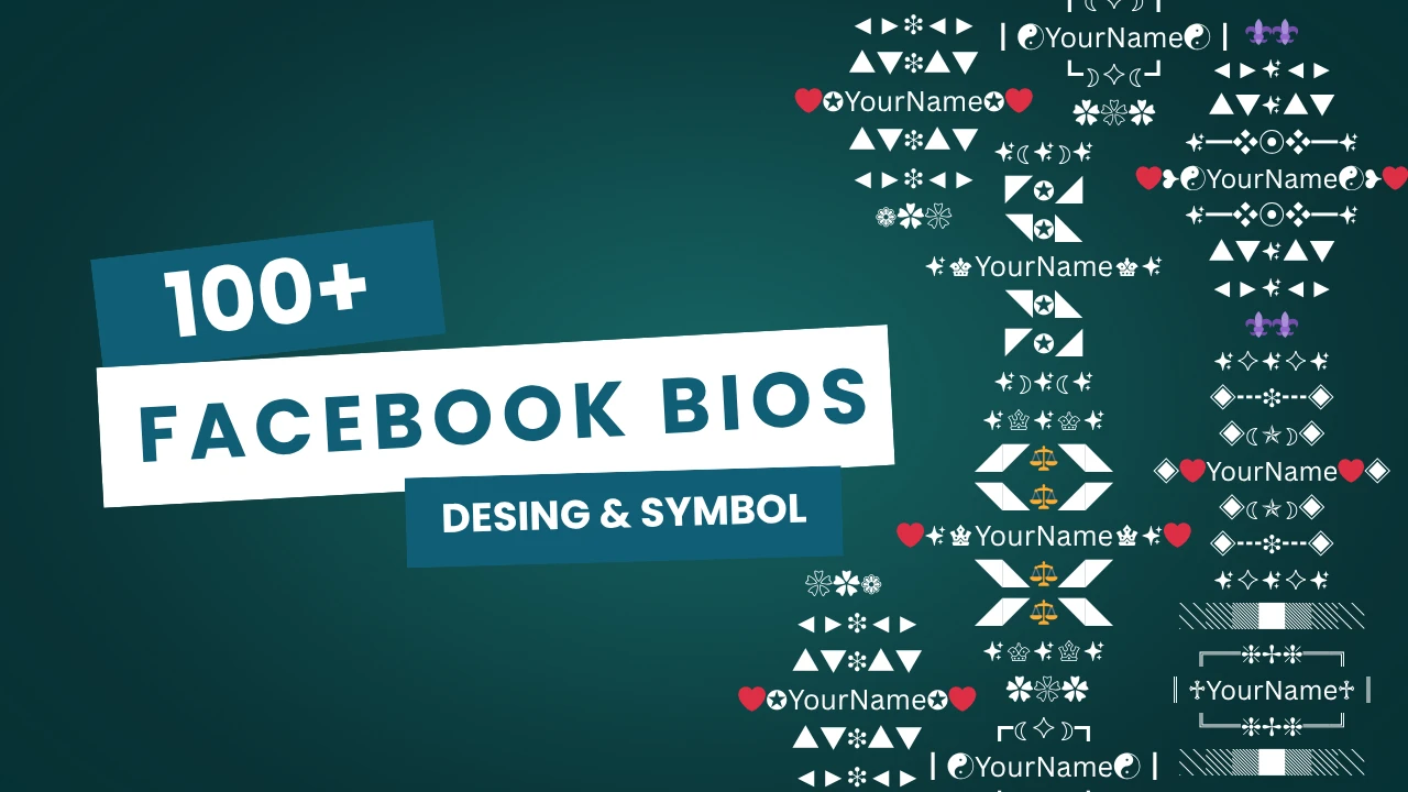 facebook bio design